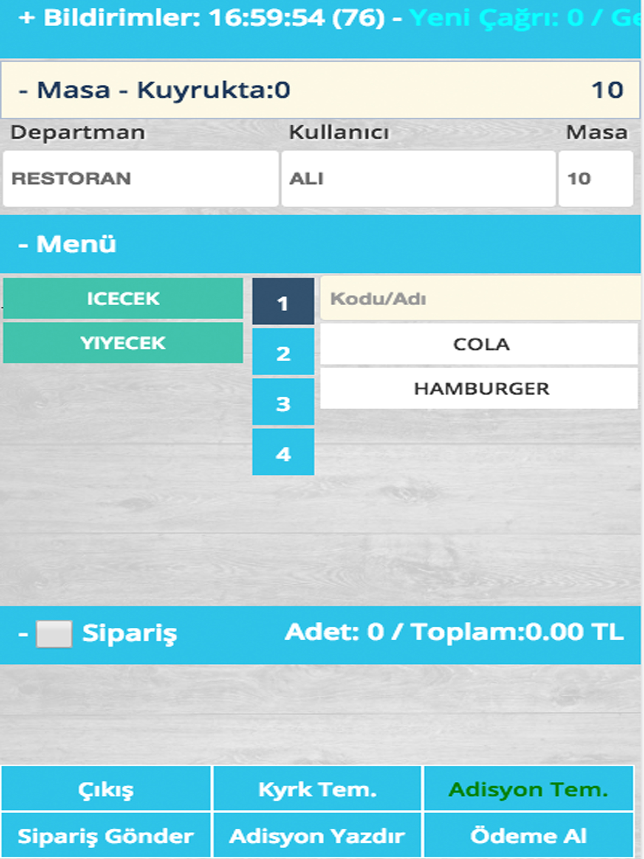 Elektra Pos Restaurant Manager screenshot 3