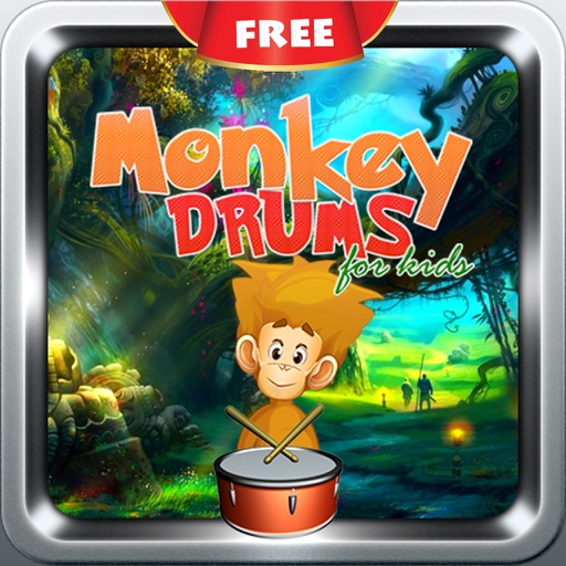Monkey Baby Drums  - Kids Musical Drumming Station Icon