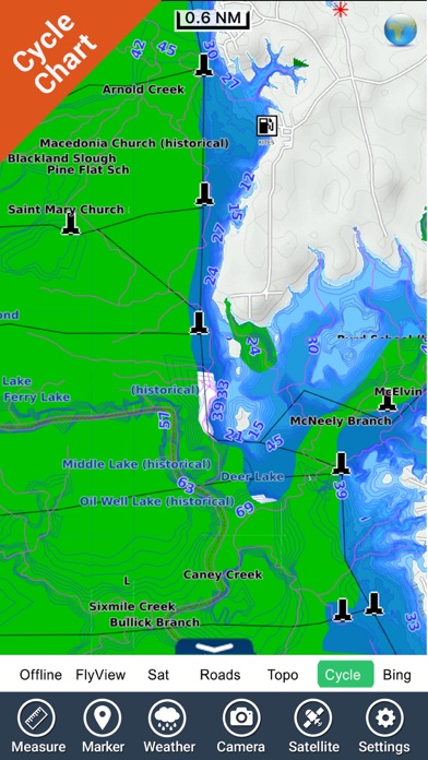 Toledo Bend Texas HD - GPS chart Navigator screenshot 4