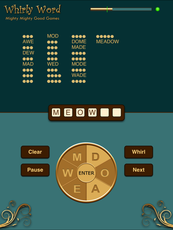 Whirly Word HD на iPad