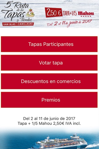 Ruta de las Tapas 2017 screenshot 2