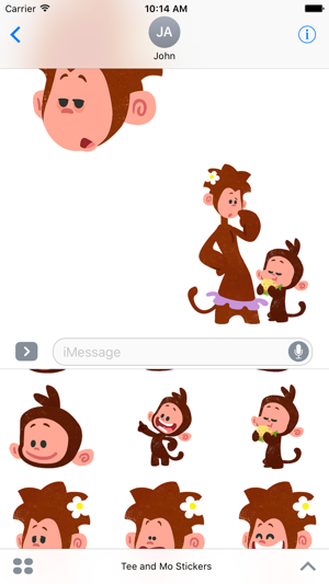 Tee and Mo Sticker Pack(圖3)-速報App