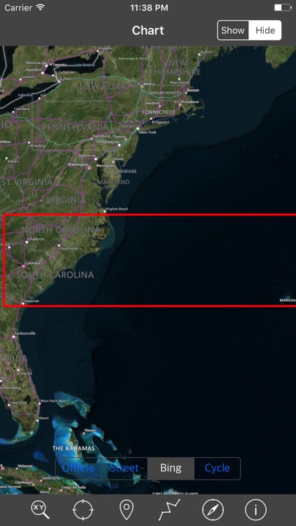 North Carolina & South Carolina – Raster Nautical