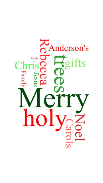 Christmas WordCloud Maker Freeのおすすめ画像3