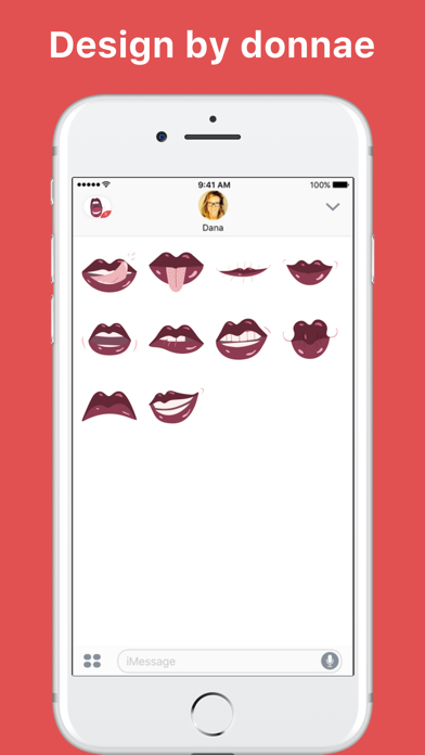 Screenshot #2 pour Lush Lips stickers by donnae