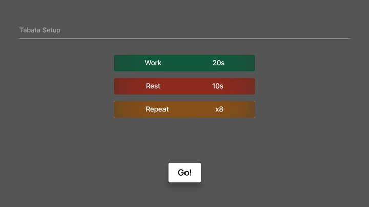 Screenshot #1 pour Tabata Pro Workout Timer