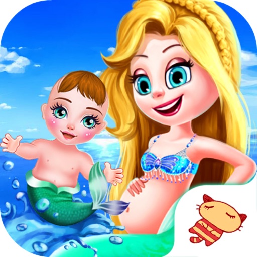 Mermaid Gives Birth To A Baby-Baby Care Sim icon