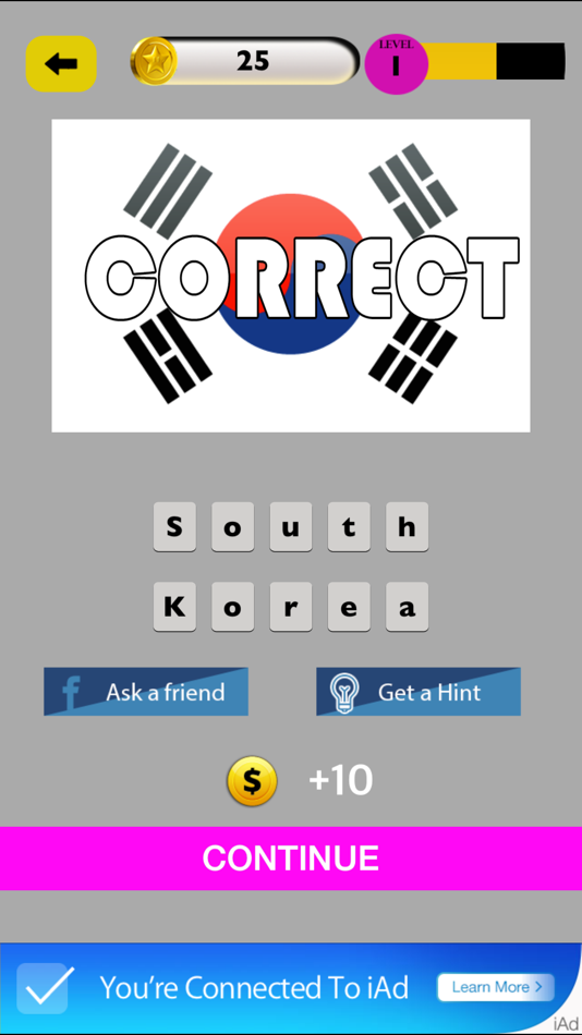 #4. Flag Quiz - Fun with Flags - Guess the flags from around the world, Quiz, Trivia (iOS) By: CINDER MV