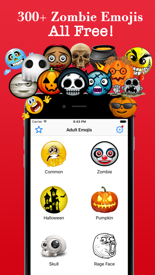 Zombie Emoji Horrible Troll Faces Spooky Emoticons - 2.2 - (iOS)