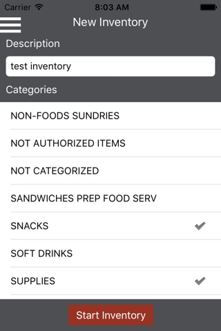 McLane Grocery Phy Inventory screenshot 2