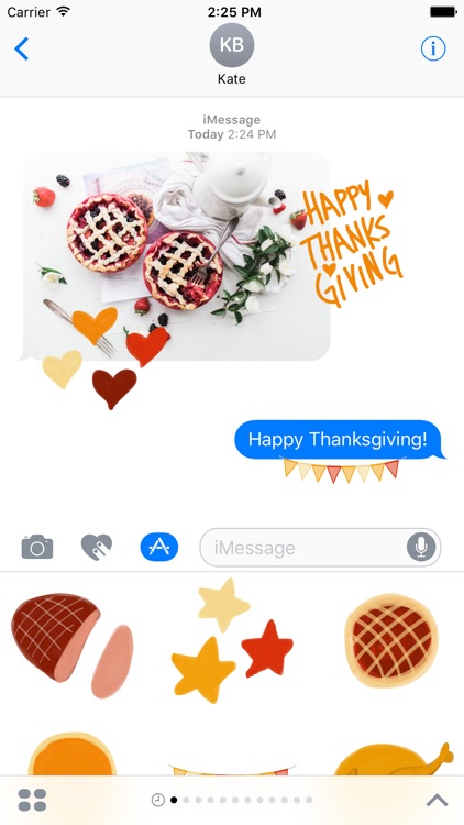 Thanksgiving sticker pack - stickers for iMessage
