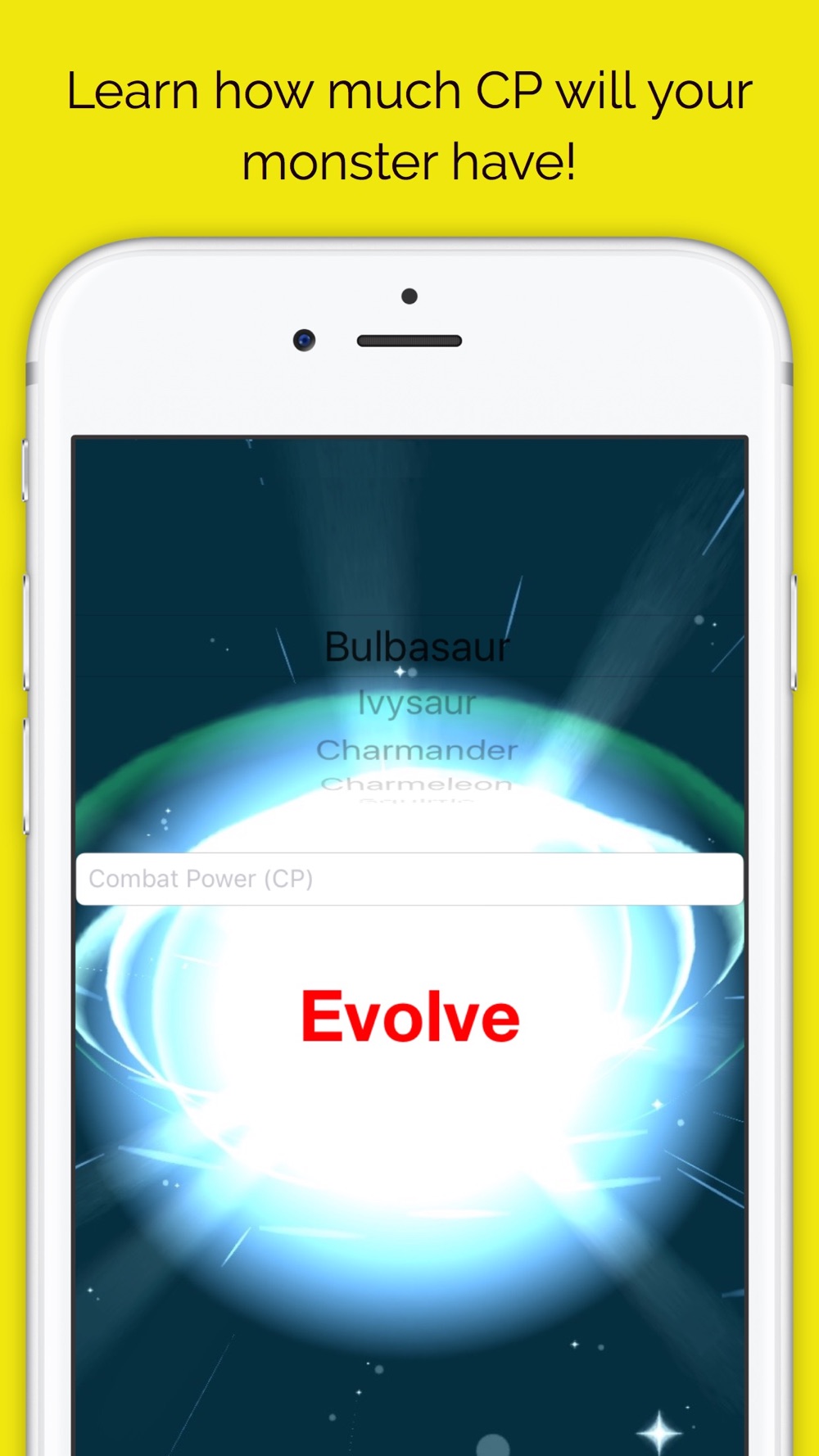 Evolve Calculator for Pokemon Go - CP Calculator for see how much your  Pokemon will gain CP after evolution Free Download App for iPhone -  STEPrimo.com