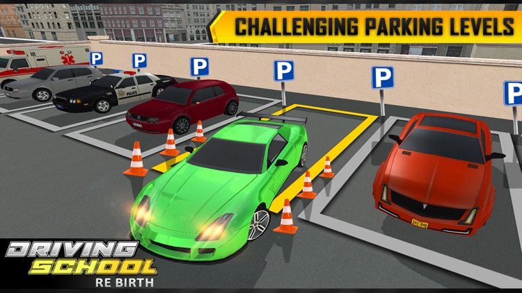 City Traffic Car Driving School Rebirth 2017 screenshot-4