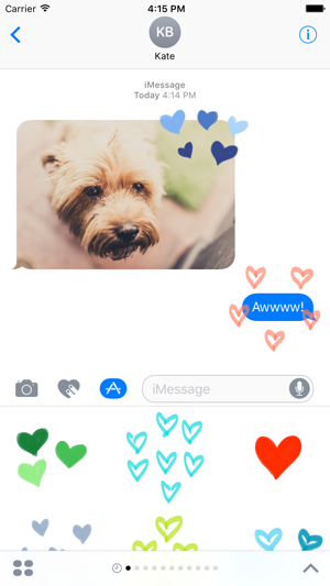 Tiny Hearts sticker - I love stickers for iMessage(圖1)-速報App