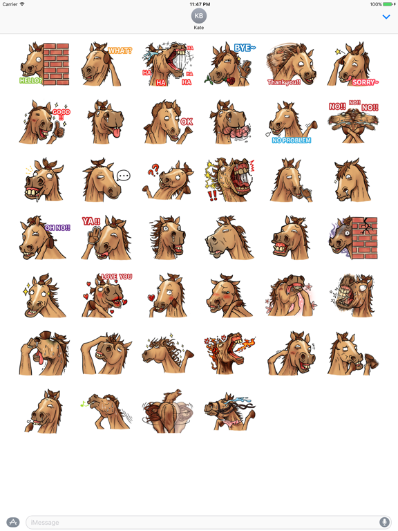 Screenshot #4 pour Crazy Horse Stickers