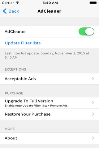 AdCleaner - Block Ad, Faster Browsing Without Ad for Safari screenshot 3