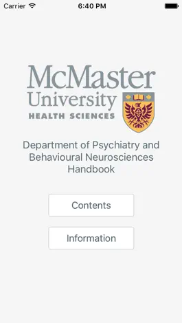 Game screenshot McMaster Psychiatry Handbook mod apk
