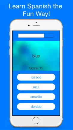 Spanish Games - Learn how to speak flash cards app iPhone image 1