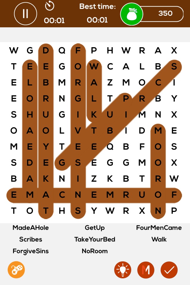 Giant Bible Word Search Puzzle - Mega word search - Friendly word search puzzles screenshot 3