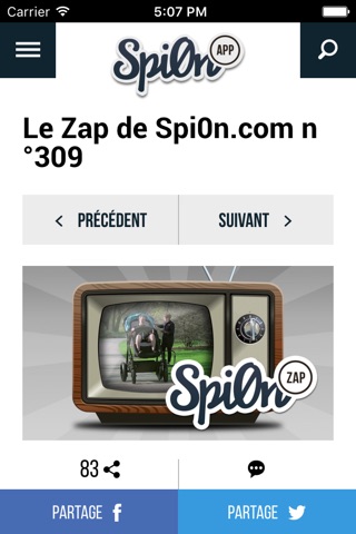 Spi0n - L'actualite insolite du web screenshot 2