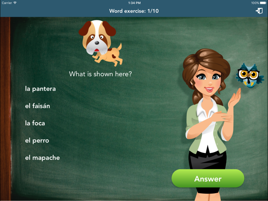 Spanish Class Lite iPad screenshot 3 - Education app