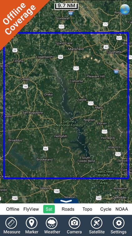 Toledo Bend Texas GPS chart Navigator screenshot-4