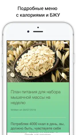 Game screenshot Гид по набору массы: советы и планы питания apk