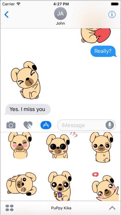 PuPpy Kika - Emoticons Sticker for iMessage