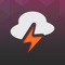 Flash lighting, thunder roared, the nature shows its mystical power by the unique way
