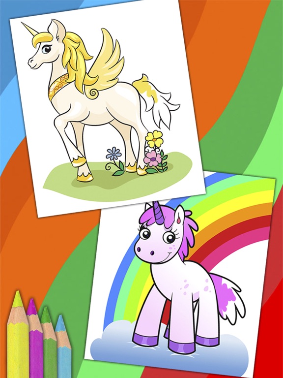 Screenshot #6 pour Unicorn & pegasus pages à colorier
