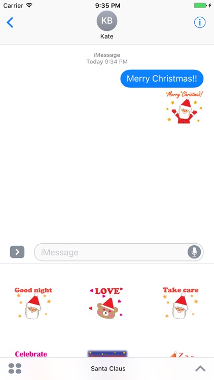 Pleasant Santa Claus Sticker