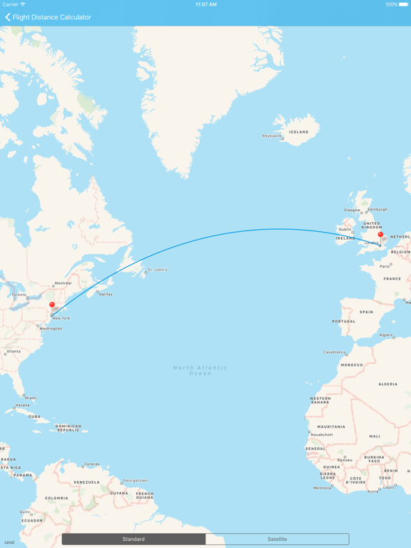 Screenshot #6 pour Calculateur Distance de Vol et Estimateur de Temps