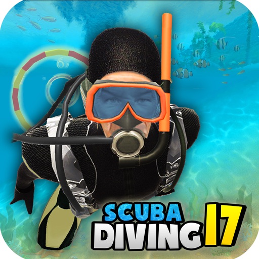 Scuba Diving Fun - Swim with sharks in deep sea 3D