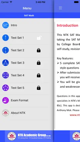 Game screenshot NTK SAT Math II apk