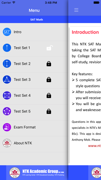 Screenshot #2 pour NTK SAT Math II