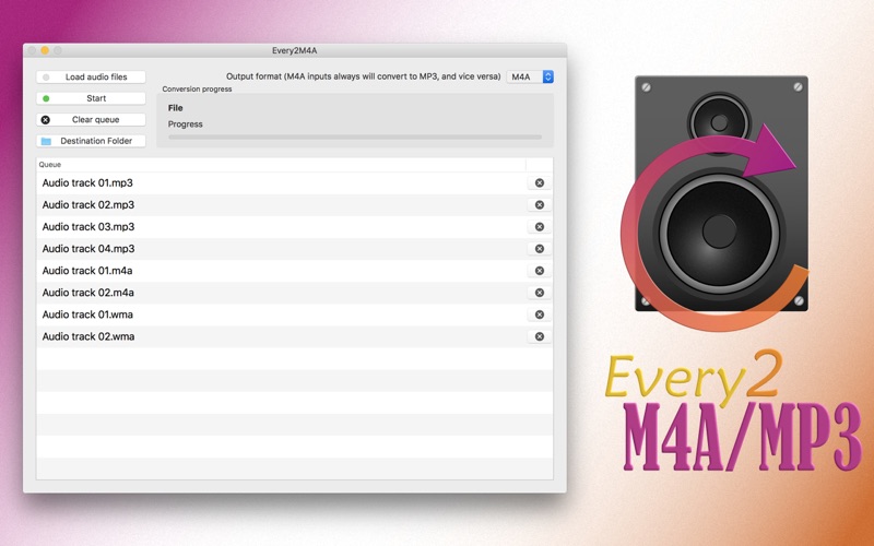 Every2M4A/MP3 Screenshot