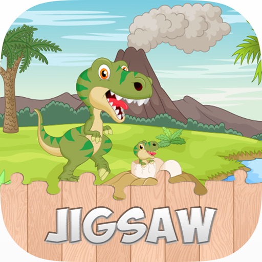 Dinosaur Jigsaw Puzzles Games for Kids and Toddler Icon