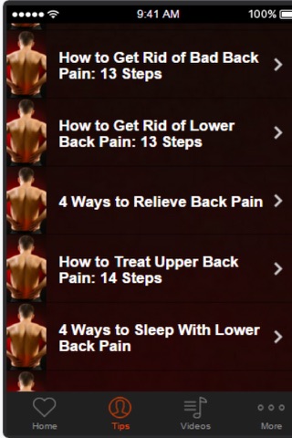 How to Cure Back Pain screenshot 2