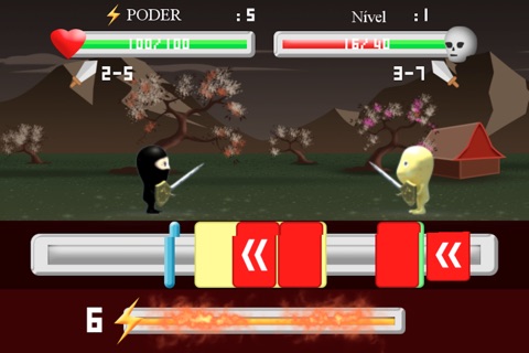 真棒忍者战斗机的对决亲 - 剑战斗 screenshot 2