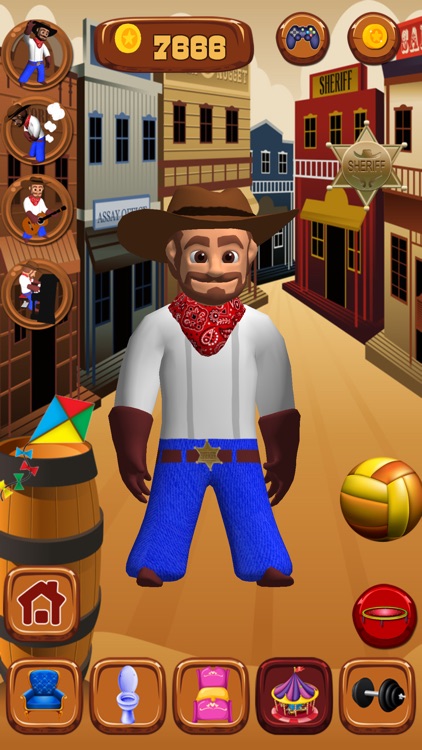 Talking Cowboy Game screenshot-3