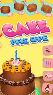 cake maker birthday free game iphone screenshot 1
