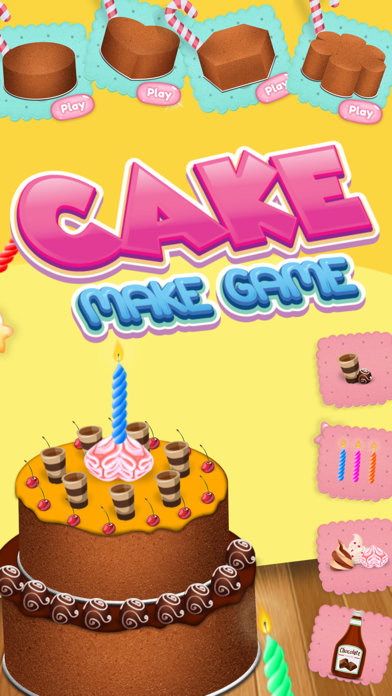 Screenshot #1 pour Cake Maker Anniversaire Jeu Gratuit