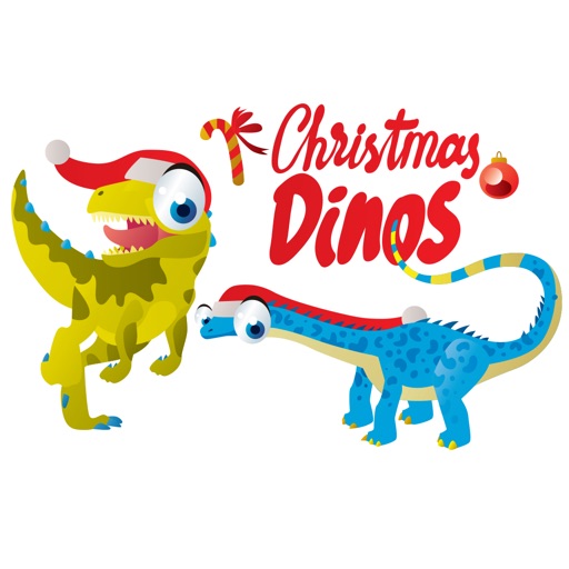 Christmas Dinos Big Eye Collection Stickers Mania icon