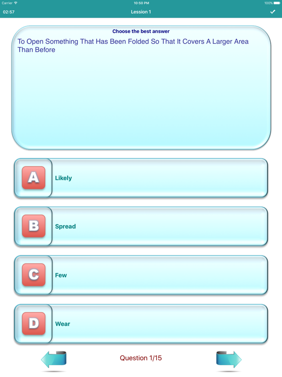 Screenshot #6 pour IELTS 2000 General Word List (Learn And Practice)