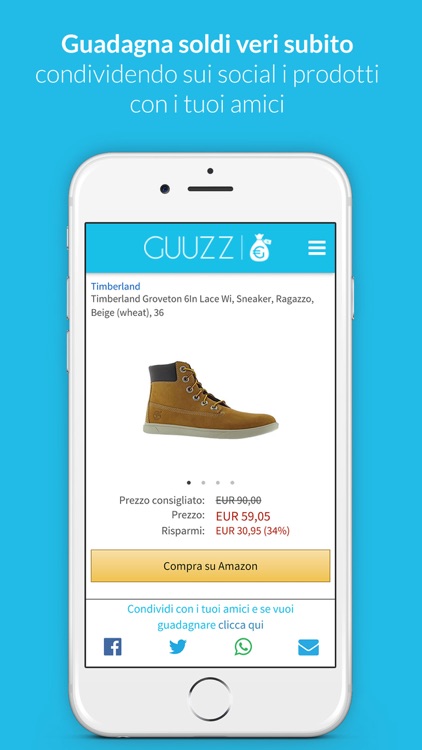 GUUZZ cerca sconti e offerte su Amazon screenshot-3