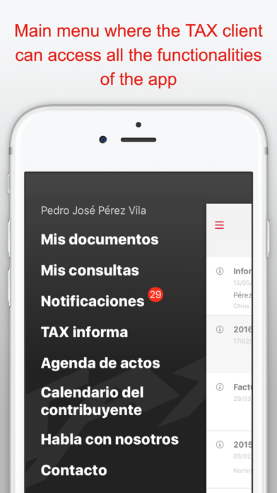 TAX - Portal de clientes screenshot