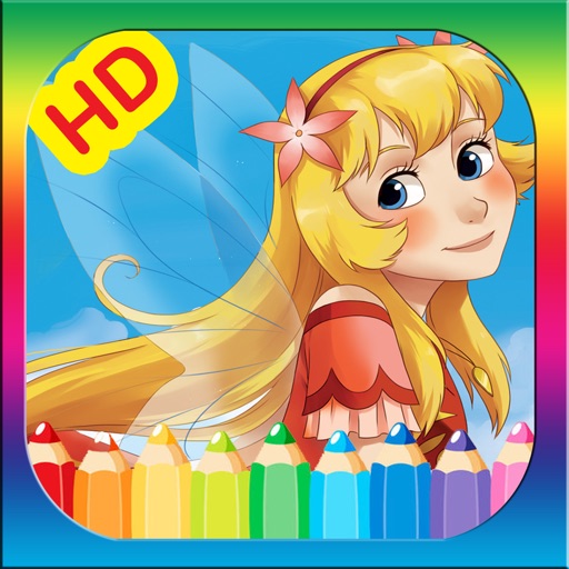 Princess Coloring Pages Fairy Tail Coloring Book icon