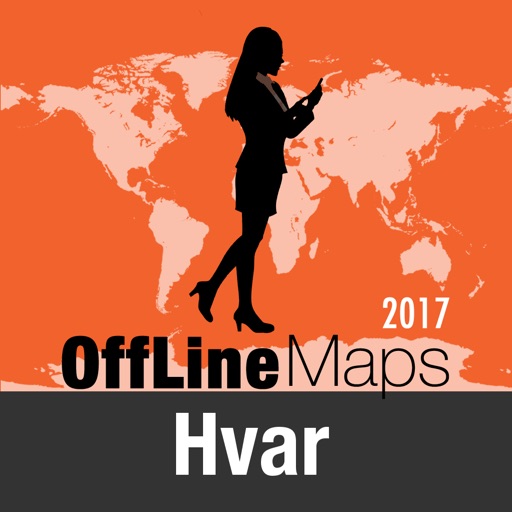 Hvar Offline Map and Travel Trip Guide icon