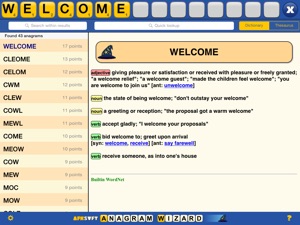 Anagram Wizard for Wordfeud & Words with Friends screenshot #4 for iPad