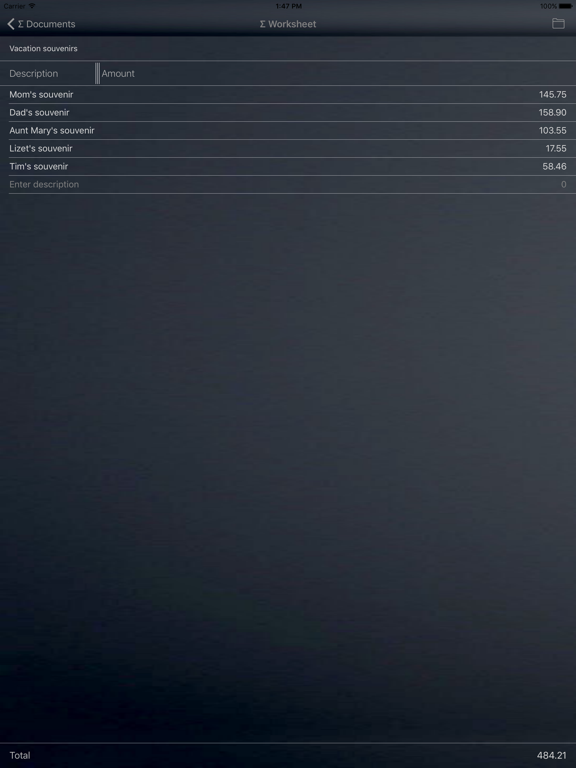 Screenshot #5 pour Sum Calculator & Spreadsheet